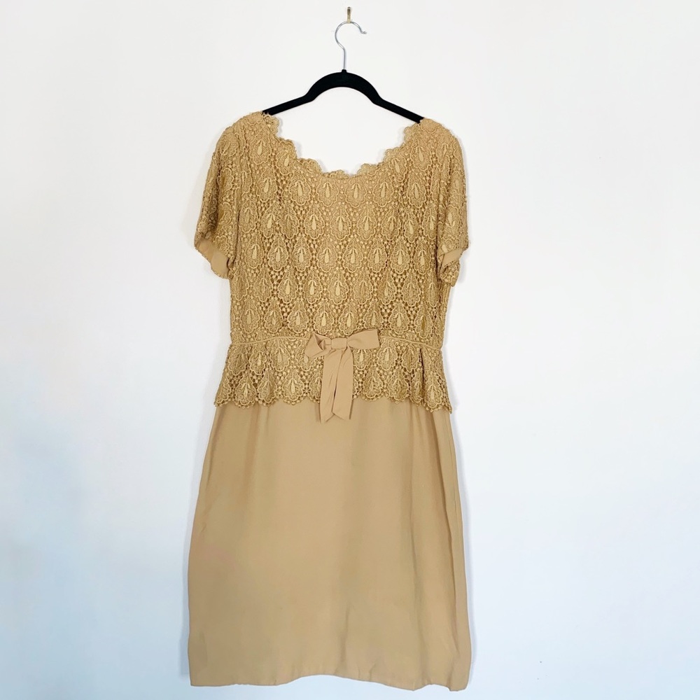 Lace Wiggle Dress Vintage Retro Madmen Size Large
